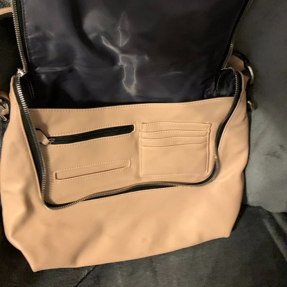 Neiman Marcus Pink/Taupe Leather Handbag - Picture 5 of 7